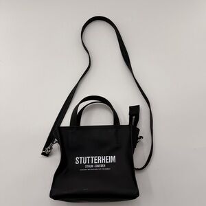 Stutterheim Biblio Opal Bag Black Mini Square Purse Crossbody Waterproof